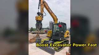 98% Nuovo escavatore XCMG XE75G con pattini in gomma
