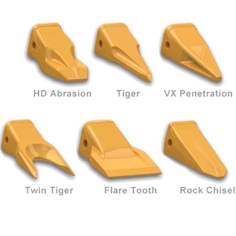 Parti di escavatore dente secchio alta resistenza rigido DENTE Dente in acciaio rimovibile Per escavatore