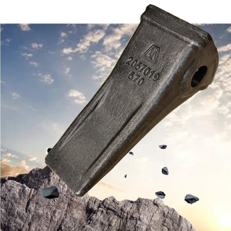 Denti di secchio per escavatori di ferro forgiato rigido PC200 2057019570 Denti di secchio per adattatori
