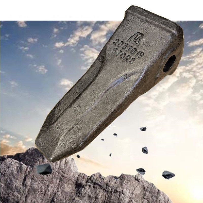Denti di secchio per escavatori di ferro forgiato rigido PC200 2057019570 Denti di secchio per adattatori
