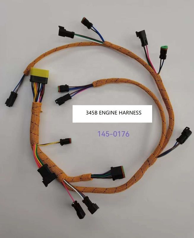 Linea dell'escavatore C6.4 C13 345d C4.4 345B 117-2763 145-0176 Arnesso del cablaggio del motore