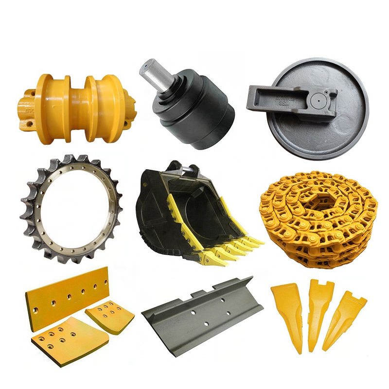Assy per mini escavatori ruote bulldozer parti gomma idler js220 pc20 pc60 pc200 pc300 ex120-2 js220
