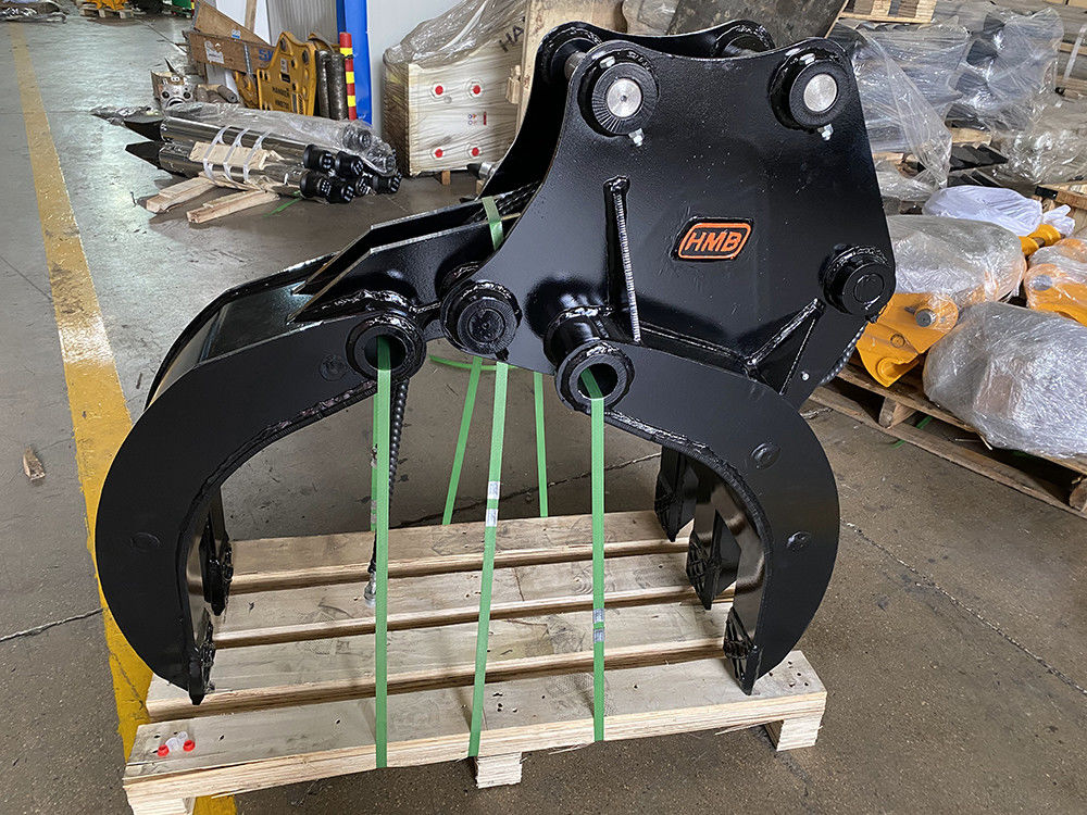 Grapple di escavatore secchio di legno idraulico 360 Log Grapple e Stone Escavatore Rotante Grapple