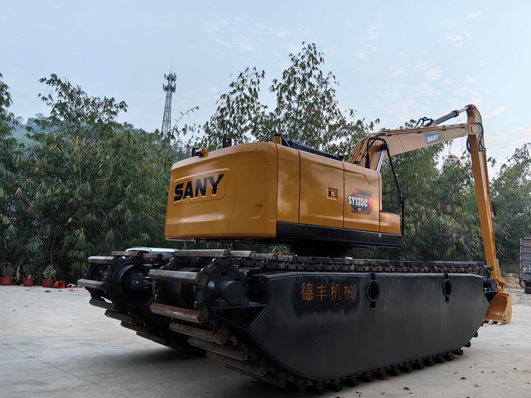 Cuttomizzato anfibio Baggy Bagga Excavator Pontoon galleggiante Q355b Personalizzato per escavatore Sy135