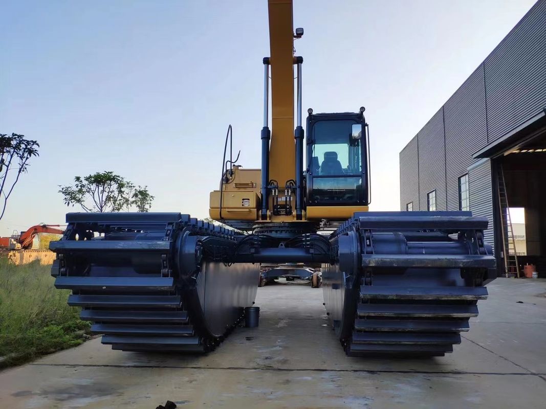 Cuttomizzato anfibio Baggy Bagga Excavator Pontoon galleggiante Q355b Personalizzato per escavatore Sy135