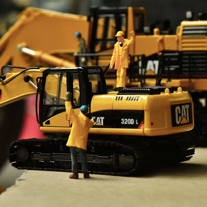 Carter CAT320DL escavatore modello originale di lega simulazione ingegneria decorazione del veicolo collezione di pezzi a mano ornamenti