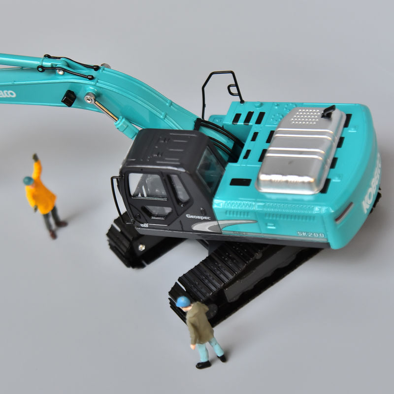 Modello di escavatore KOBELCO originale simulazione auto di lega di metallo Shinko SK200 decorazione non giocattoli