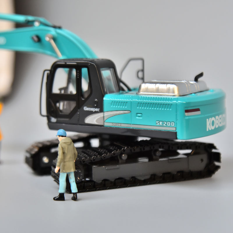 Modello di escavatore KOBELCO originale simulazione auto di lega di metallo Shinko SK200 decorazione non giocattoli