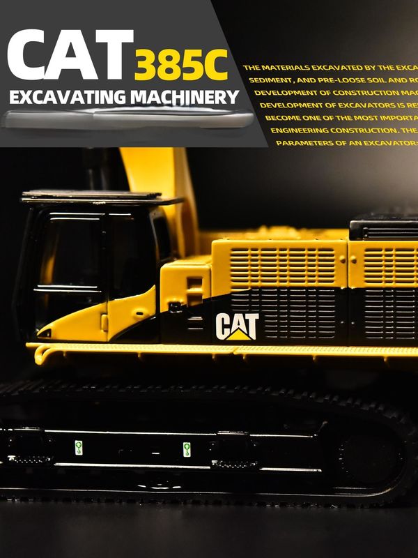 DM Carter CAT385C modello di escavatore in lega macchine di ingegneria simulazione auto ornamenti di decorazione metallica