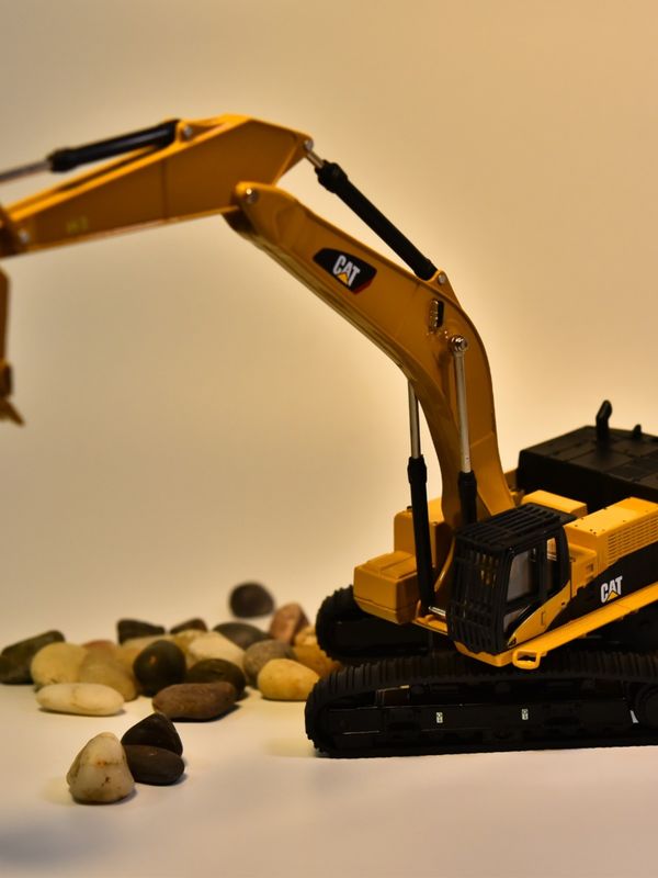 DM Carter CAT385C modello di escavatore in lega macchine di ingegneria simulazione auto ornamenti di decorazione metallica