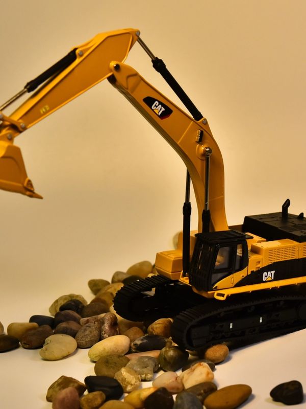 DM Carter CAT385C modello di escavatore in lega macchine di ingegneria simulazione auto ornamenti di decorazione metallica