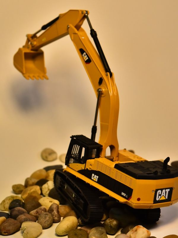 DM Carter CAT385C modello di escavatore in lega macchine di ingegneria simulazione auto ornamenti di decorazione metallica