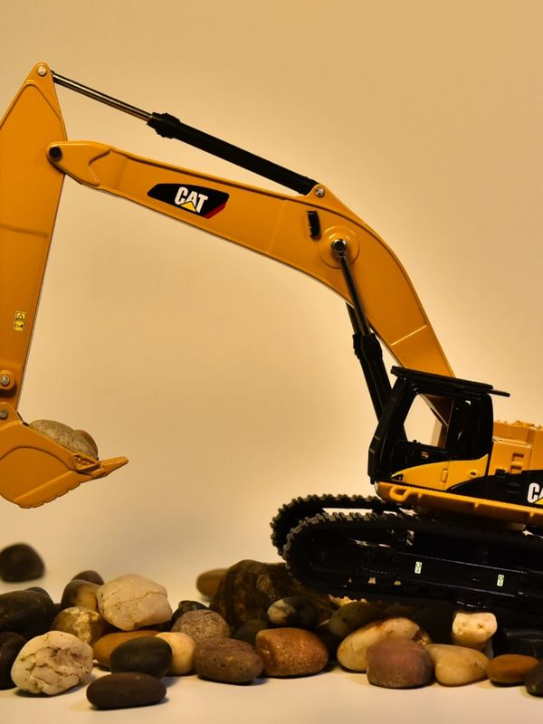 DM Carter CAT385C modello di escavatore in lega macchine di ingegneria simulazione auto ornamenti di decorazione metallica