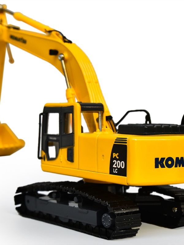 Komatsu PC200 Escavatore 1/43 Modello di metallo a scala Diecast Porte da collezione