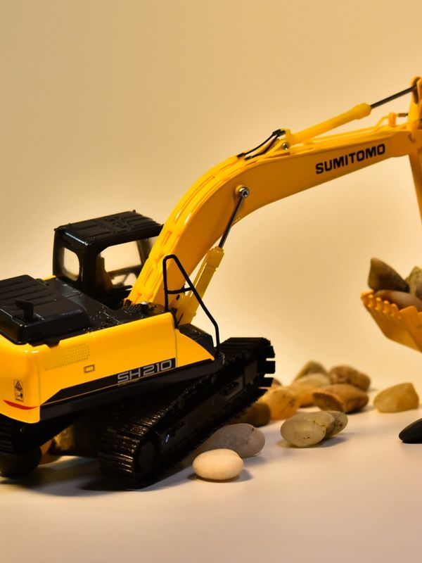 1:50 Scale Alloy Diecast Modello SH210-6 Escavatore Miniatura Collezionabile giocattolo per l'esposizione
