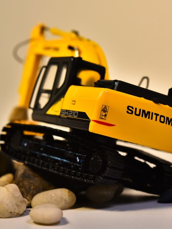 1:50 Scale Alloy Diecast Modello SH210-6 Escavatore Miniatura Collezionabile giocattolo per l'esposizione