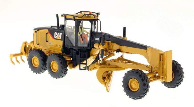Cat 14M Motor Grader Modello 1/50 Caterpillar Grader a propulsione automatica Replica 85189