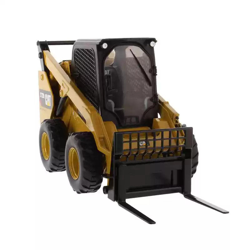DM cat 272D2 1:16 Scale Alloy Die-Cast Skid Steer Loader Modello con gatto autentico Vernice gialla Veicolo da costruzione da collezione