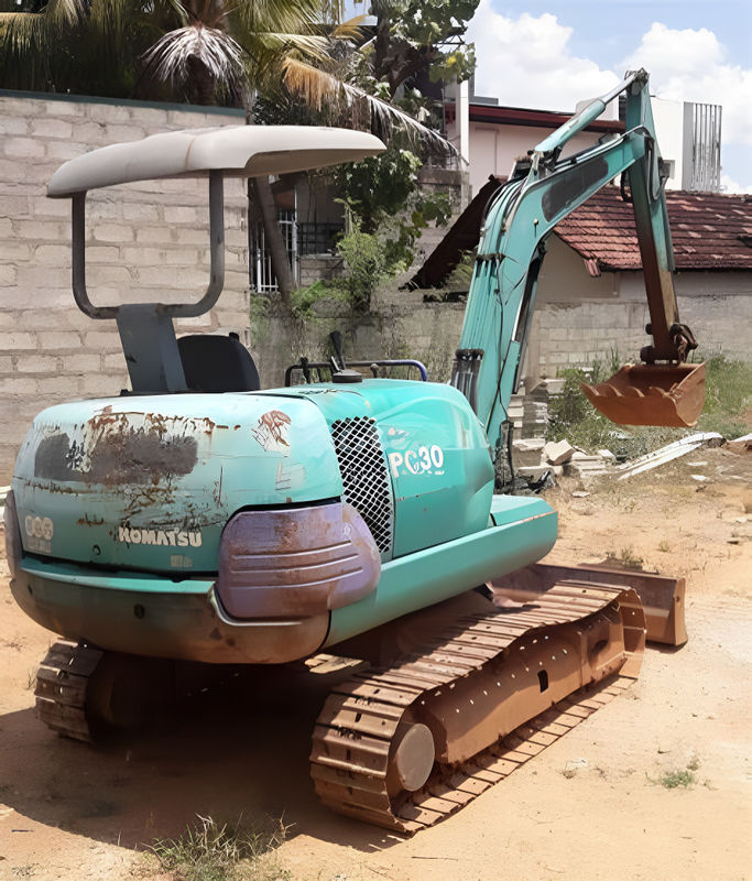 Miniescavatore Komatsu PC30-7 ben mantenuto e usato certificato ISO per la costruzione e l'ammodernamento paesaggistico