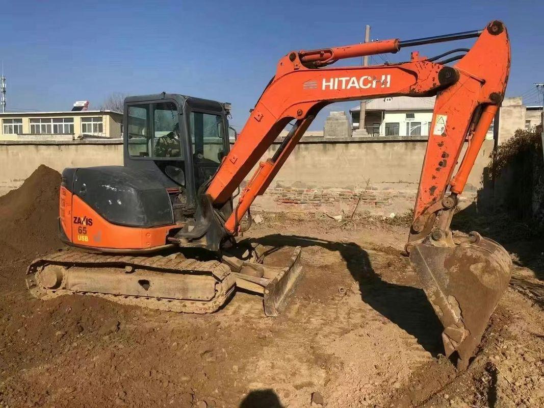 Usato mini escavatore Hitachi ZX65U 6,5 tonnellate ore basse per l'utilità di paesaggio edilizia