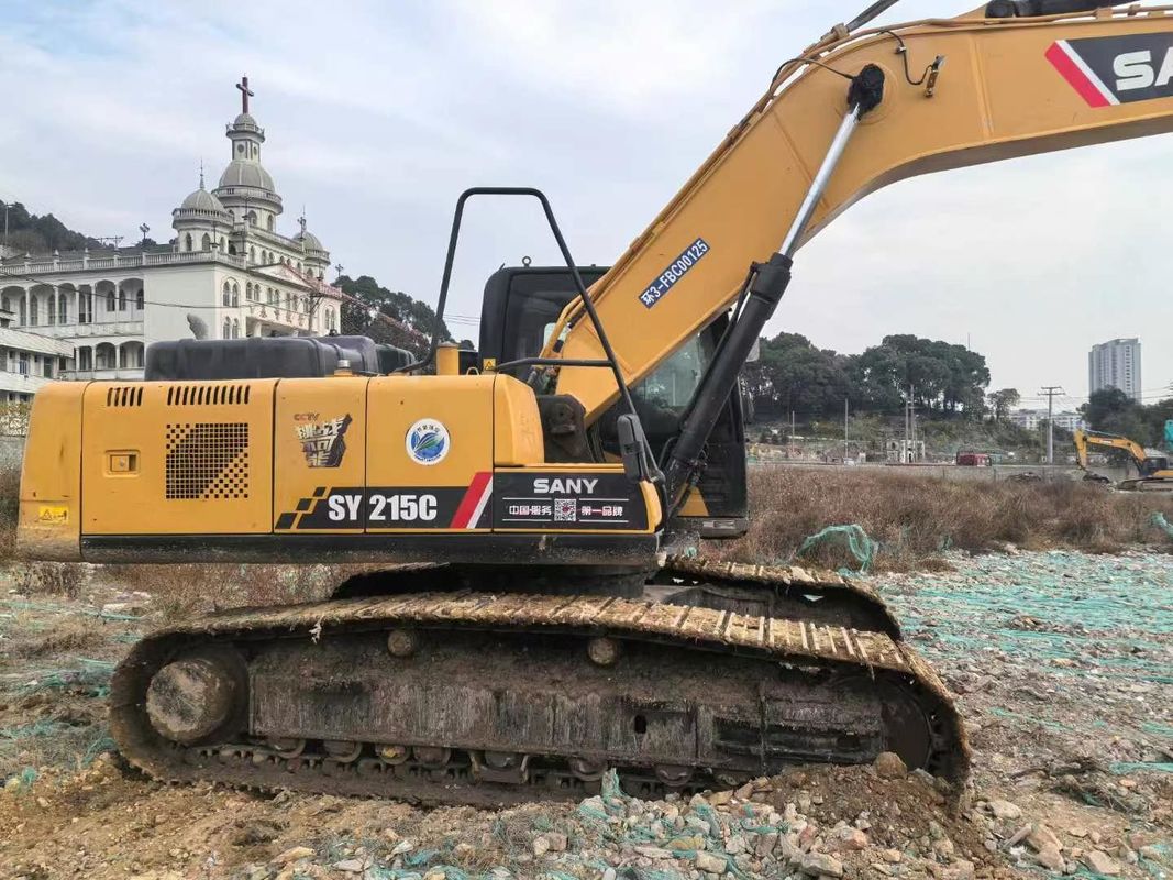 Utilizzato 2019 SANY SY215-10 escavatore 21Ton Capacità Full Service Storia Costruzione Miniera