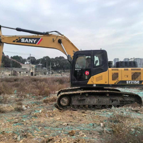 Utilizzato 2019 SANY SY215-10 escavatore 21Ton Capacità Full Service Storia Costruzione Miniera