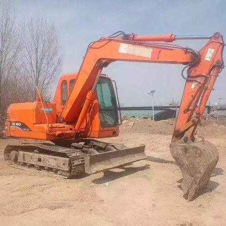 Mini escavatore Doosan DH80 usato di capacità di 8 tonnellate CE ISO per uso utilizzato nel paesaggio
