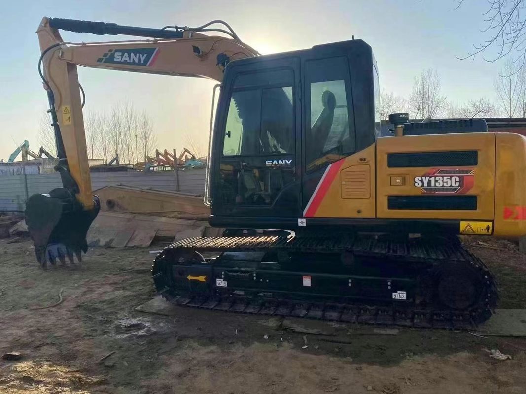 Usato SANY SY135C 13.5T Escavatore Servizio completo Storia Costruzione Miniera Traslochi di terra