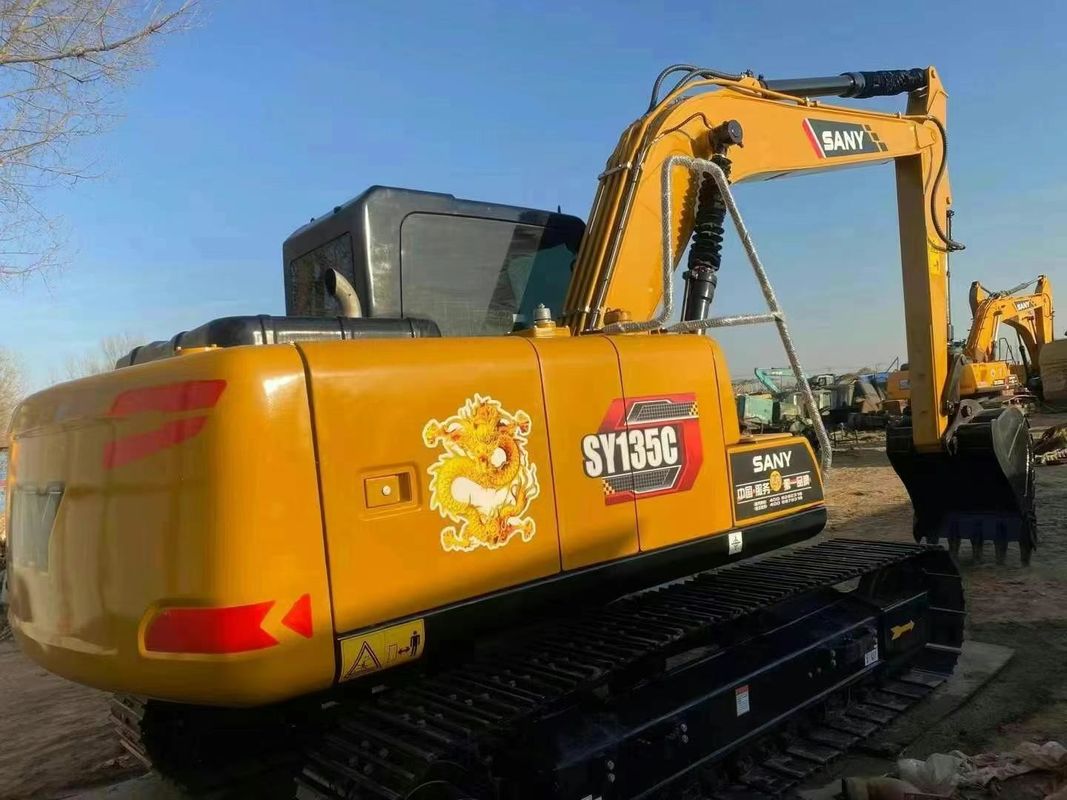 Usato SANY SY135C 13.5T Escavatore Servizio completo Storia Costruzione Miniera Traslochi di terra