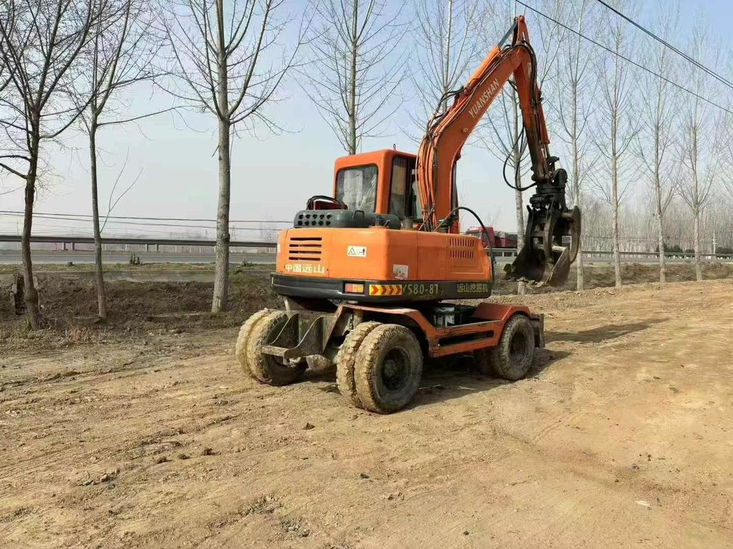 Usato Yuanshan 7808T escavatore da 8 tonnellate Modello 2018 mantenuto per la costruzione