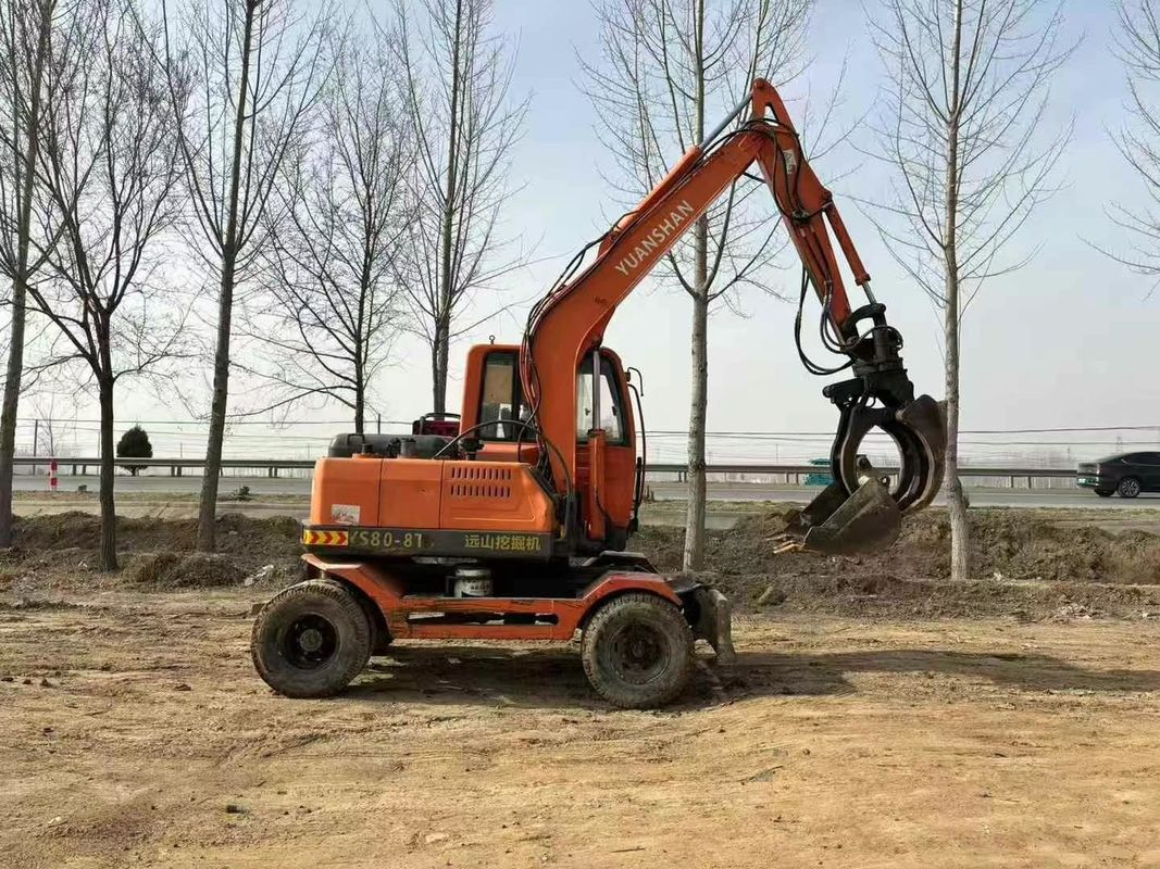 Usato Yuanshan 7808T escavatore da 8 tonnellate Modello 2018 mantenuto per la costruzione
