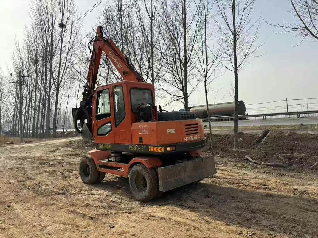 Usato Yuanshan 7808T escavatore da 8 tonnellate Modello 2018 mantenuto per la costruzione
