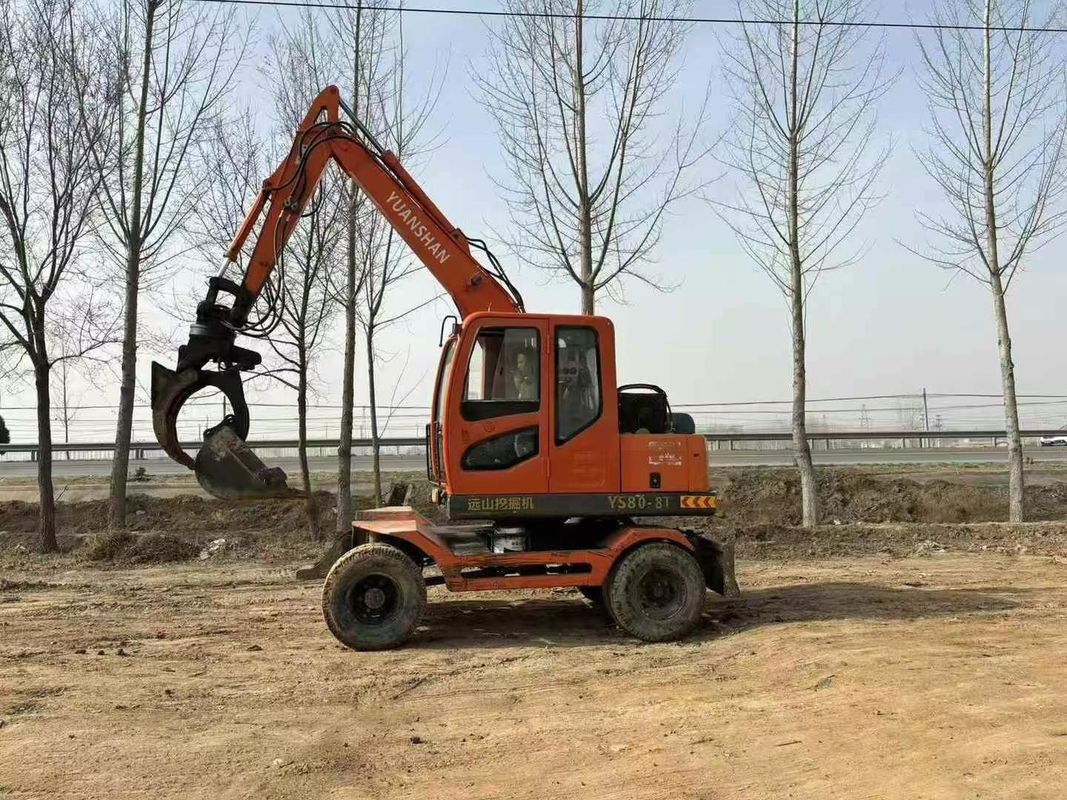 Usato Yuanshan 7808T escavatore da 8 tonnellate Modello 2018 mantenuto per la costruzione