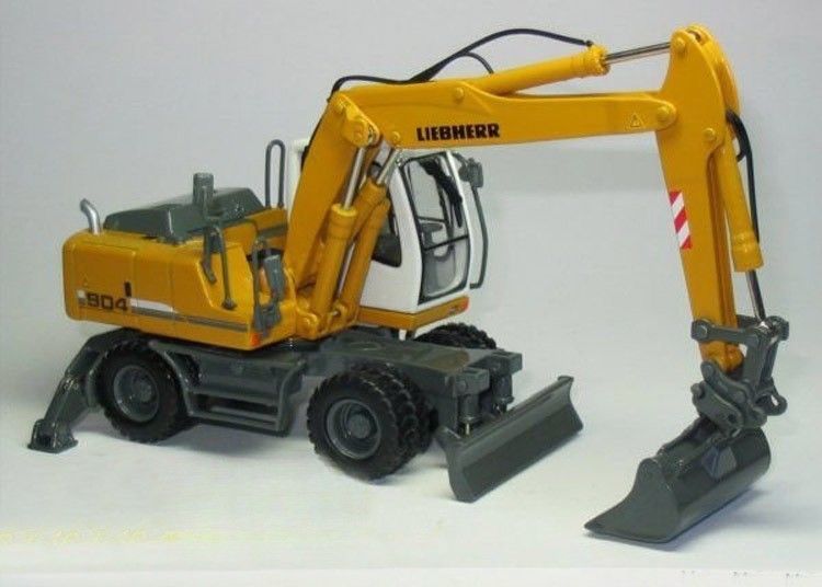 1/50 Liebherr A904C Escavatore a ruote Modello Metallo fuso a stampatura Collezionabile con secchio di presa 58004