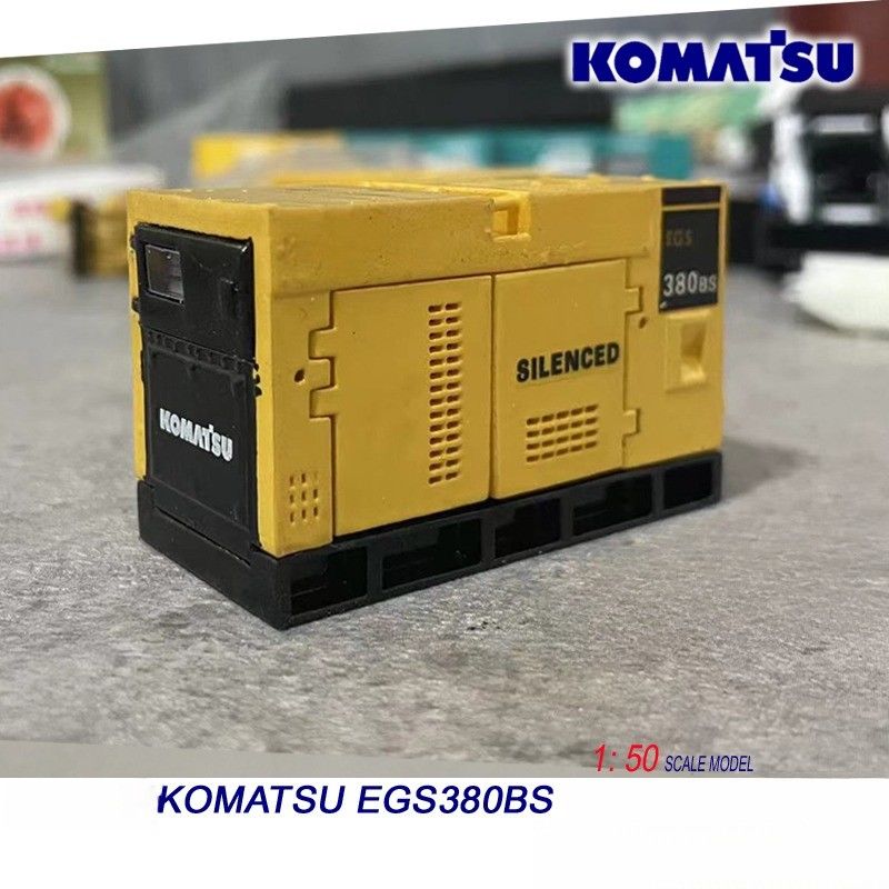 Komatsu EGS380BS 1/50 Motore generatore di leghe Modello di macchine da costruzione a fusione stampata Collezionabile