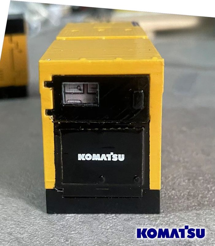 Komatsu EGS380BS 1/50 Motore generatore di leghe Modello di macchine da costruzione a fusione stampata Collezionabile