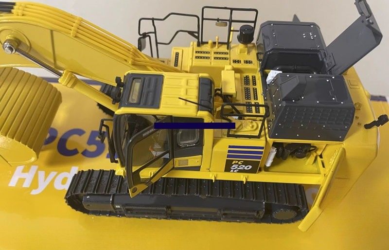 1/43 Scale Komatsu PC520LC-11M0 Alloy Die-Cast Excavator Model - Licenziato da collezionista