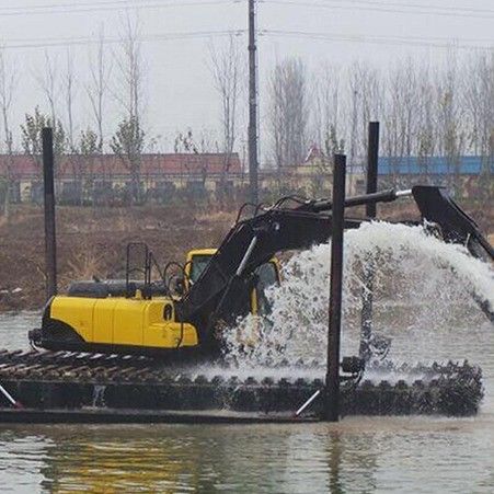 Cina OEM Tracciati di gomma Chassis Robot Escavatore anfibio Pontoon Undercarriage In vendita