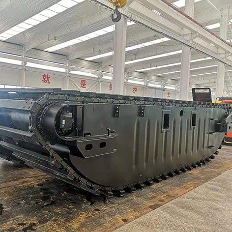 Cina OEM Tracciati di gomma Chassis Robot Escavatore anfibio Pontoon Undercarriage In vendita