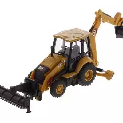 Modello di veicolo da costruzione in lega di escavatore gommato Diecast Masters in scala 1/64, 85765