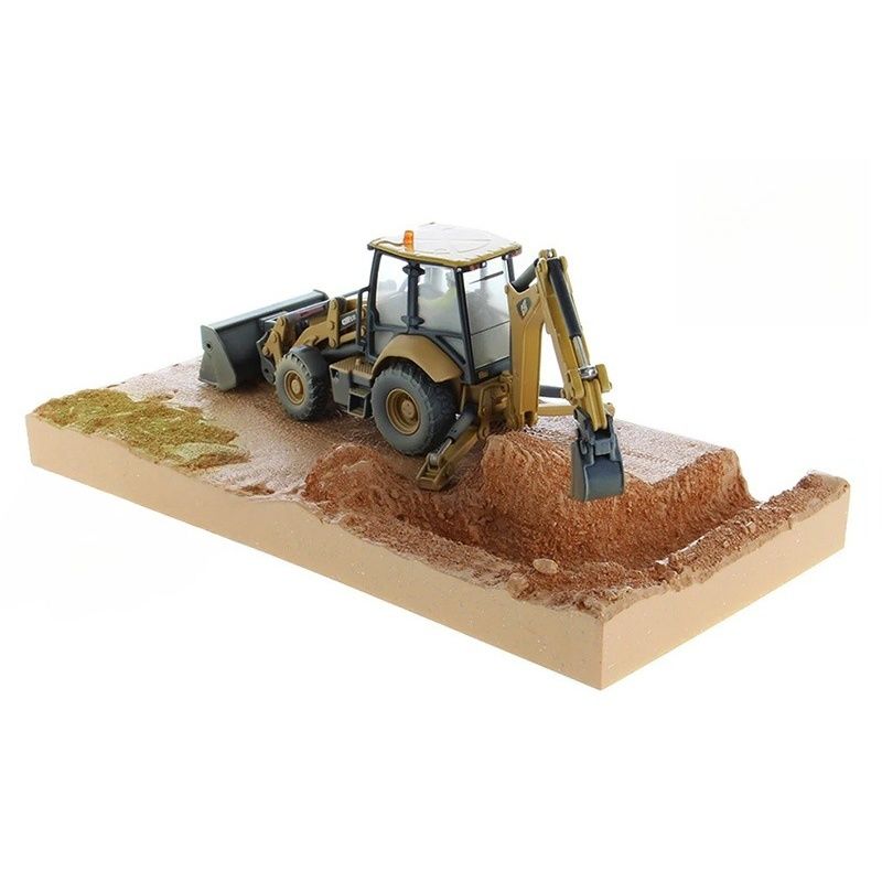 Diecast Masters 420F2IT Skid Steer Loader Backhoe Finitura Vernice Fango Modello DM Limited 85755 1/50