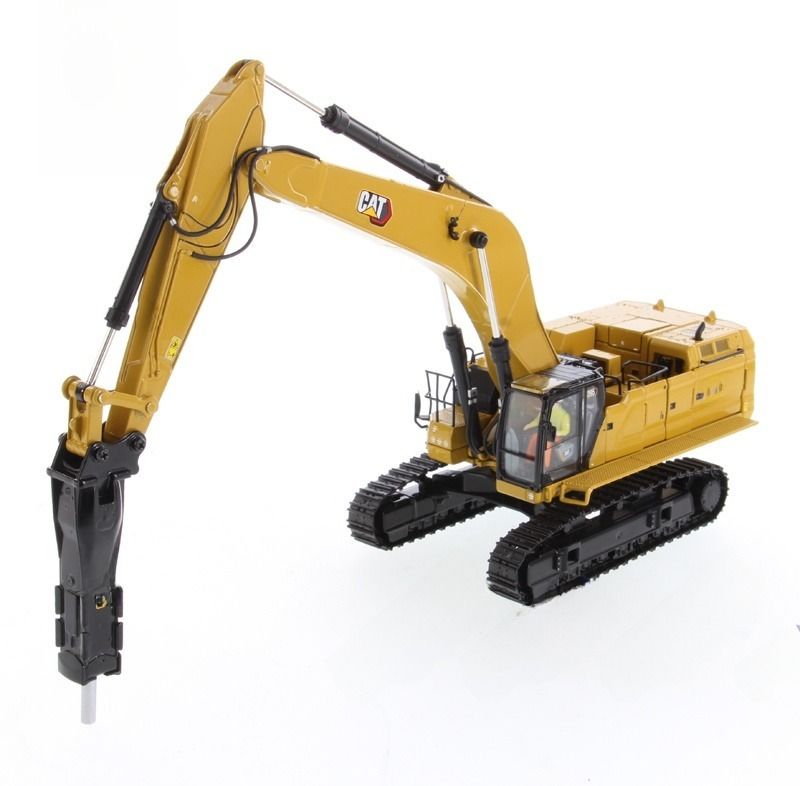 DM 1/50 Scala Escavatore Pesante con Martello Demolitore e Pinza per Demolizione Modello Costruzione 85709