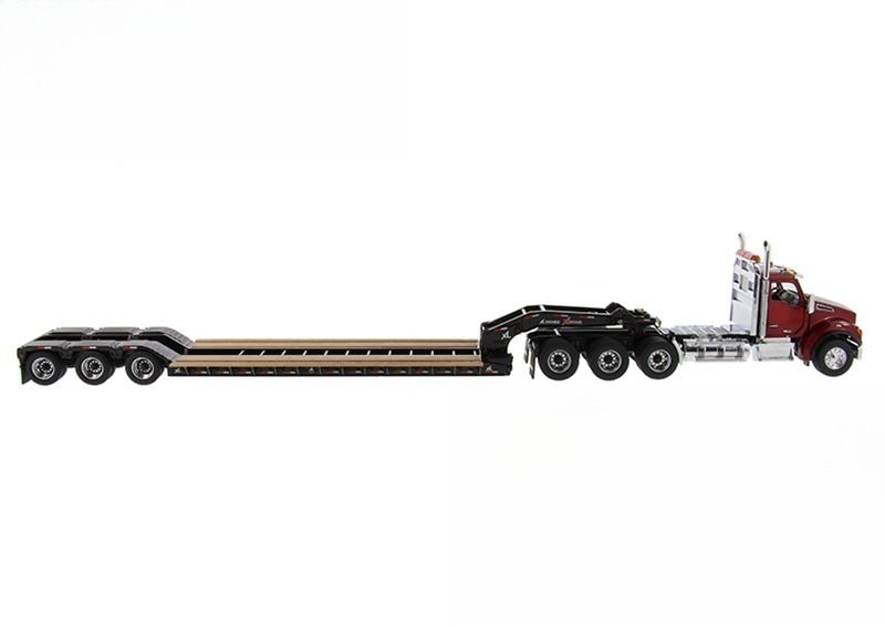 Kenworth T880S American Kenworth Autogru Automatica 1/50 Modello di Trasporto DM71061 con Booster
