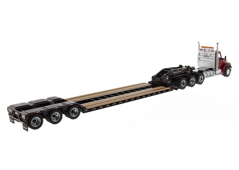 Kenworth T880S American Kenworth Autogru Automatica 1/50 Modello di Trasporto DM71061 con Booster