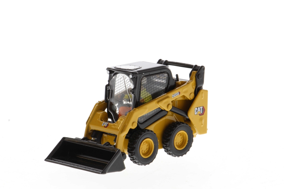DM 1:50 CAT 242D3 Compatto caricatore a ruote in lega stampata modello 85676 giocattolo da collezione