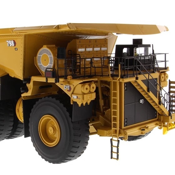 Masteri a fusione 1:50 CAT 798AC Super grande camion di trasporto minerario a fusione Modello 85671