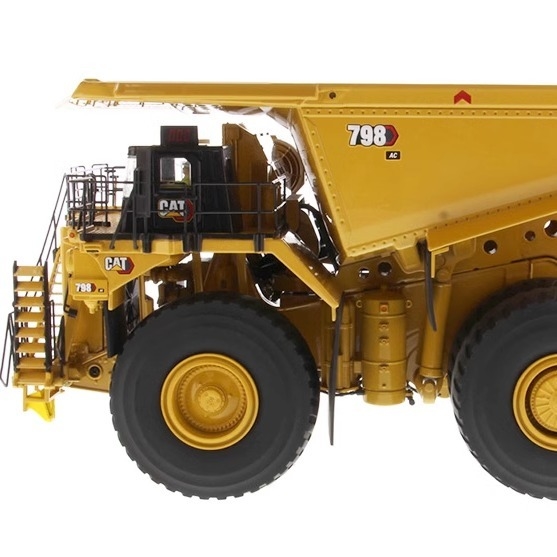 Masteri a fusione 1:50 CAT 798AC Super grande camion di trasporto minerario a fusione Modello 85671