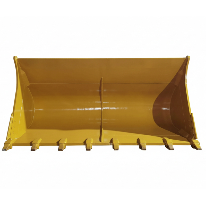 Benna escavatore personalizzata da 5,5 metri cubi per pala gommata Cat 980 - Benna per roccia Q355B per impieghi gravosi