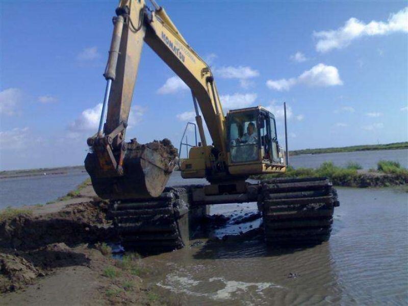 Catena di calzature per scavatori anfibi galleggianti per SY135 320D fornitore di motori idraulici