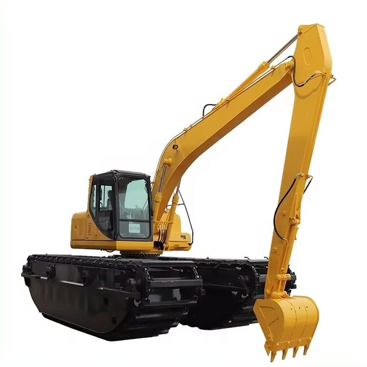 Sottocarro galleggiante personalizzato per escavatore anfibio, fornitore per la conversione di paludi, acquitrini e zone umide